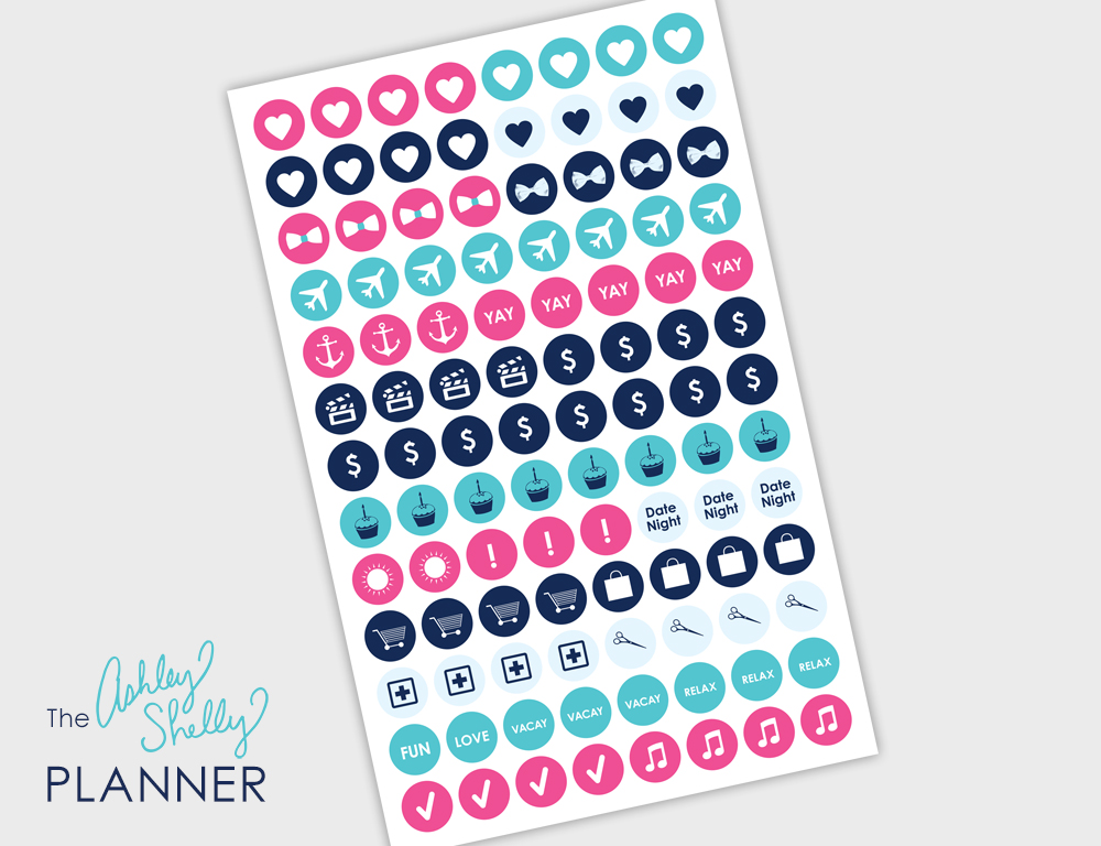 Ashley Shelly Planner Sticker Sheet