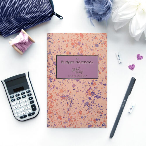 ashley-shelly-budget-notebook-spring2024-peach-paint-splatter2