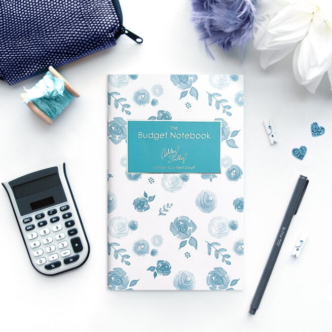 ashley-shelly-budget-notebook-summer2024-aqua-floral