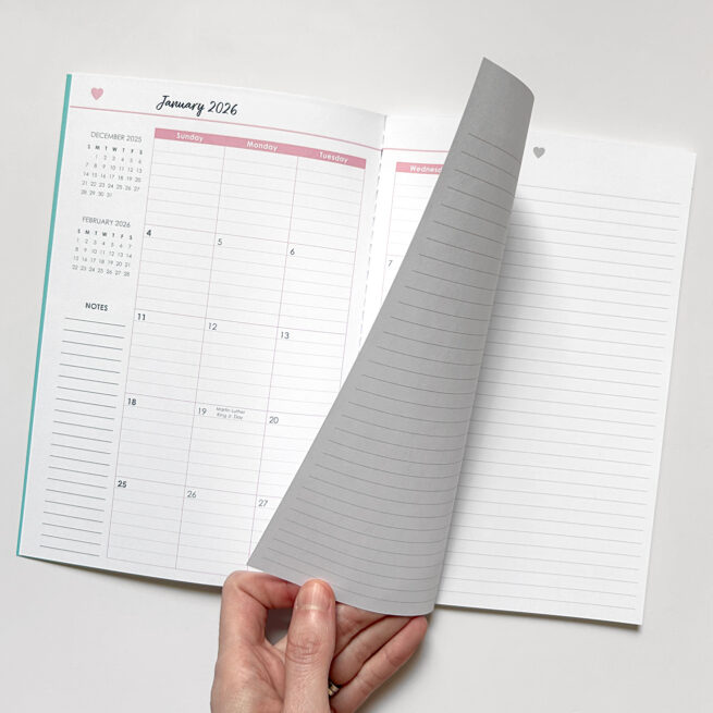 2026 Monthly Notebook Planner 6x9 - Image 2