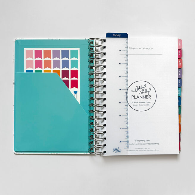 2026 Ashley Shelly Planner: Signature Weekly Vertical - Rainbow Medallion - Image 2