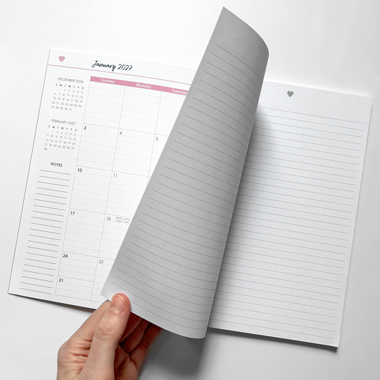 2027 Monthly Notebook Planner 5x8 - Image 2